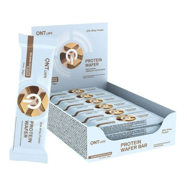 Protein Wafer 32% proteīna batoniņš (12 x 35 g) - QNT - Vitamins.lv