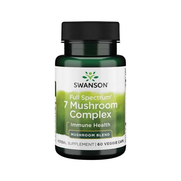 7 sēņu komplekss (60 kapsulas) - Swanson Vitamins - Vitamins.lv