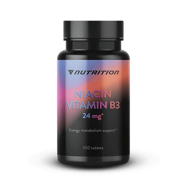 Niacīns - B3 Vitamīns (100 tabletes) - VNutrition - Vitamins.lv