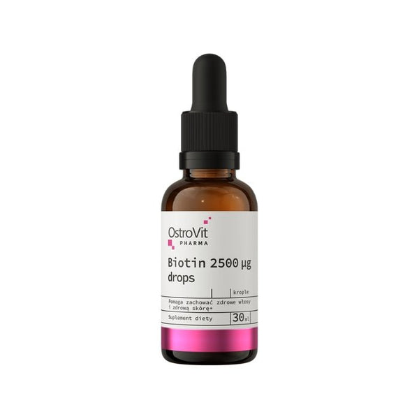 Pharma Biotīns 2500 µg pilieni (30 ml) - OstroVit - Vitamins.lv