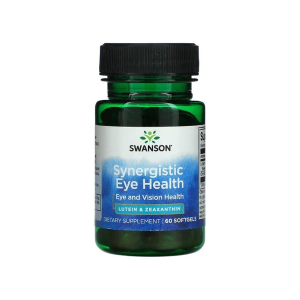 Sinerģiska acu veselība - Luteīns un Zeaksantīns (60 mīkstās kapsulas) - Swanson Vitamins - Vitamins.lv