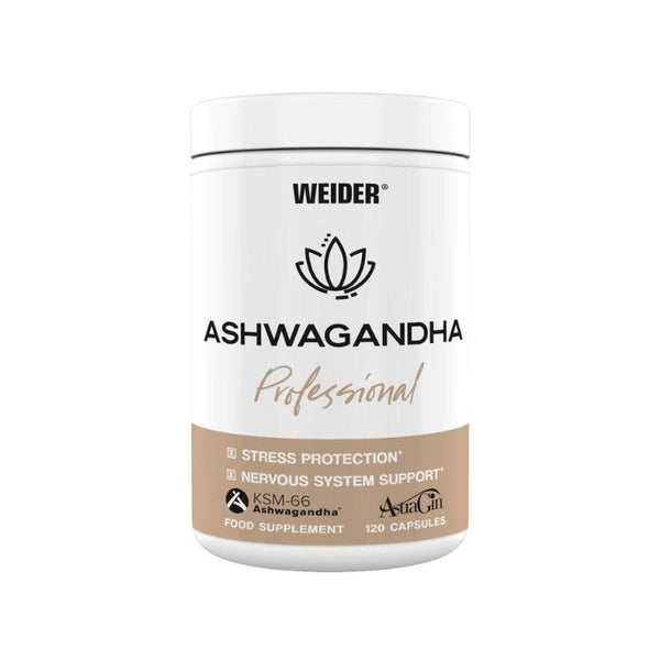 Ašvaganda Professional (120 kapsulas) - Weider - Vitamins.lv