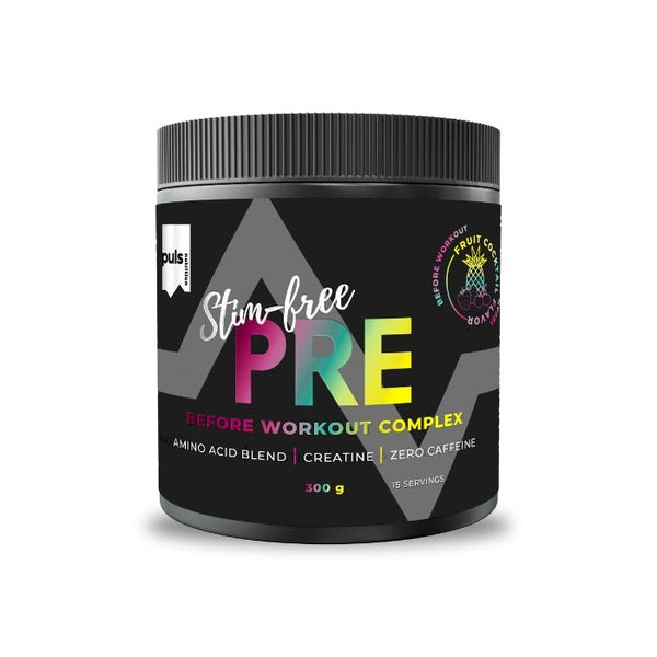 PULS PRE pirms treniņa pulveris Stim - free (300 g) - Puls Nutrition - Vitamins.lv