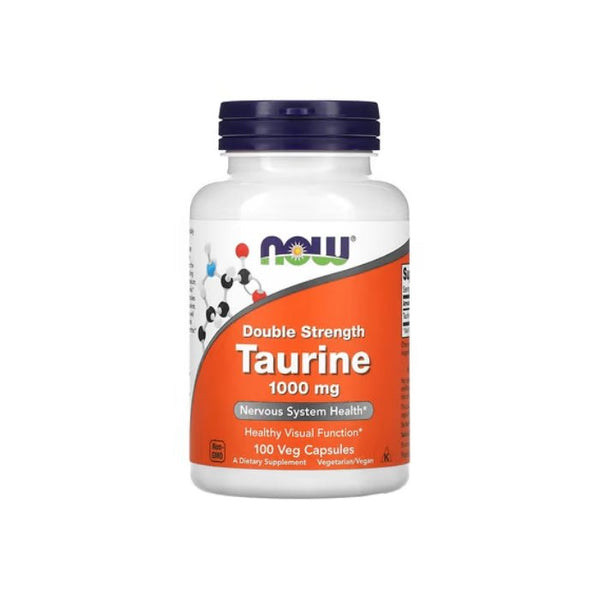 Taurīns 1000 mg - dubultā stipruma (100 kapsulas) - Now Foods - Vitamins.lv