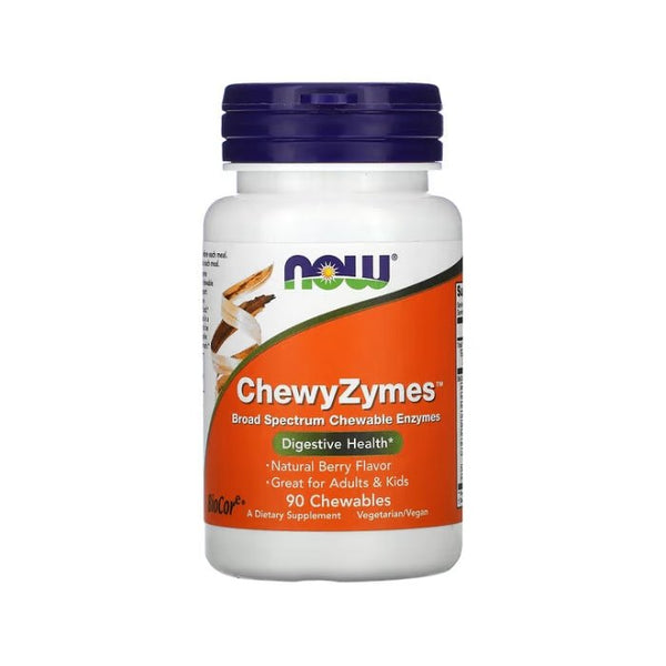 ChewyZymes (90 košļājamās tabletes) - Now Foods - Vitamins.lv