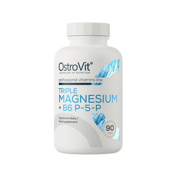 Trīskāršs Magnijs + B6 P - 5 - P (90 kapsulas) - OstroVit - Vitamins.lv