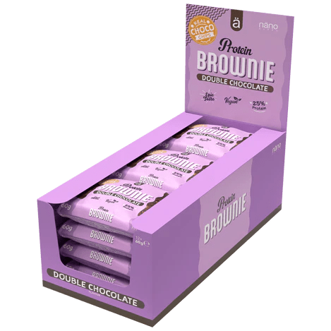 Proteīna braunijs (12 x 60 g) - NanoSupps - Vitamins.lv