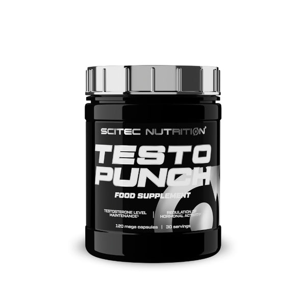 Testo Punch testosterona atbalsts (120 kapsulas) - Scitec Nutrition - Vitamins.lv
