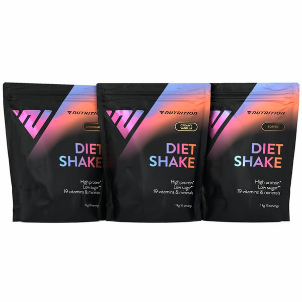 Diet Shake komplekts (3 x 1 kg) - VNutrition - Vitamins.lv