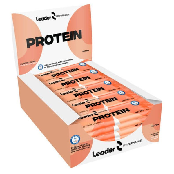 Leader Performance proteīna batoniņš (24 x 61 g) - Leader - Vitamins.lv