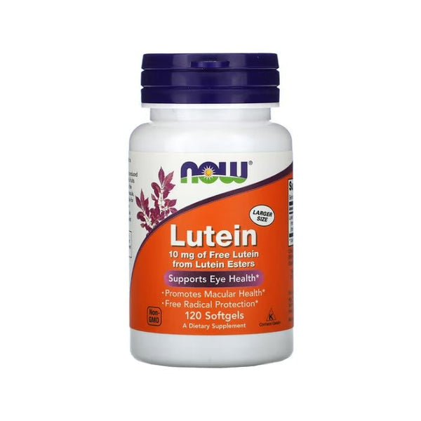 Luteīns 10 mg (120 mīkstās kapsulas) - Now Foods - Vitamins.lv