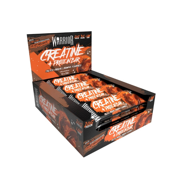 Warrior baltyminis batonėlis su kreatinu (12 x 75 g)