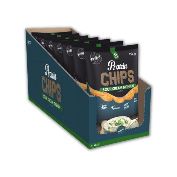 Proteīna čipsi (8 x 40 g) - NanoSupps - Vitamins.lv