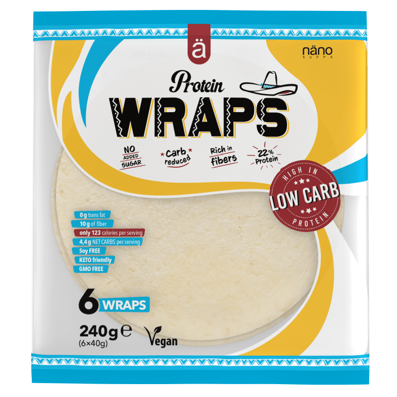Protein Wraps (6 x 40 g) - NanoSupps - Vitamins.lv